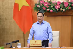 Thủ tướng Phạm Minh Chính chủ trì phiên họp. (Ảnh: Dương Giang/TTXVN) 