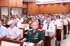 Dự họp mặt có khoảng 500 đại biểu cựu chuyên gia Thành phố Hồ Chí Minh giúp bạn Campuchia giai đoạn 1979-1989. (Ảnh: Xuân Khu/TTXVN)