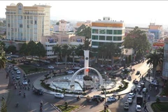 Một góc trung tâm thành phố Buôn Ma Thuột. (Ảnh: Phạm Cường/TTXVN) 