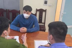 Bị can Nguyễn Văn Hưng - Đội trưởng trạm thu phí nút giao IC14 tại cơ quan công an. (Nguồn: baogiaothong.vn) 