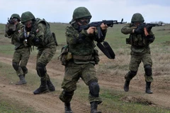 Binh sỹ Nga trong một cuộc tập trận. (Nguồn: AFP)