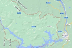 Bản đồ khu vực huyện Đà Bắc, tỉnh Hòa Bình. (Nguồn: Google Maps)