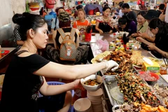 Bánh đa cua, một món ngon phải thưởng thức khi đến với Hải Phòng. (Ảnh: Minh Thu/TTXVN) 