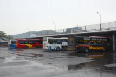 Quang cảnh Bến xe Trung tâm thành phố Đà Nẵng. (Ảnh: Quốc Dũng/TTXVN)