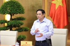 Thủ tướng Phạm Minh Chính phát biểu chỉ đạo tại hội nghị. (Ảnh: Dương Giang/TTXVN) 