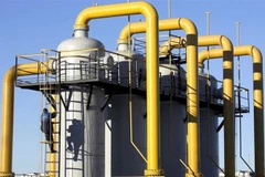 Trạm nén khí của hệ thống đường ống dẫn khí đốt Yamal-châu Âu ở gần Nesvizh, cách Minsk (Ukraine) khoảng 130km về phía Tây Nam. (Ảnh: Reuters/TTXVN) 