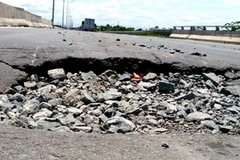 Hiện tượng sụp lún. Ảnh minh họa. (Nguồn: Internet)