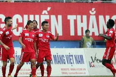 Vicem Hải Phòng đã được hưởng niềm vui chiến thắng. (Ảnh: Quốc Khánh/TTXVN)