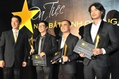 Các nghệ sĩ được tôn vinh. (Ảnh: PV/Vietnam+)