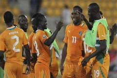 Cote d'Ivoire với sự góp mặt của ngôi sao Drogba đang là ứng cử viên lớn nhất cho chức vô địch CAN 2012. (Nguồn: Reuters)