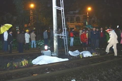 Hiện trường vụ tai nạn. (Ảnh: Hồ Cầu/TTXVN)