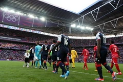 Trận đấu giữa tuyển Vương quốc Anh và UAE tại sân Wembley. (Nguồn: Getty)