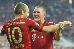 Schweinsteiger và Robben đã sẵn sàng tiếp đón Real. (Nguồn: AP)