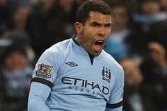 Tevez giúp Man City giành chiến thắng quan trọng. (Nguồn: Reuters)