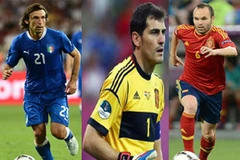Pirlo, Casillas và Iniesta đang đứng trước cơ hội lớn giành danh hiệu Quả bóng Vàng . (Nguồn: Internet)