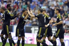 Các cầu thủ Chelsea ăn mừng chiến thắng. (Nguồn: AP)