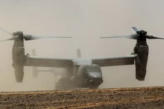 Máy bay lên thẳng của Mỹ trong cuộc tập trận. (Ảnh: THX/TTXVN)