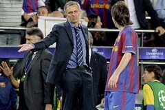 Mourinho và Messi vốn chẳng ưa gì nhau. (Nguồn: Getty)