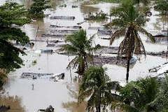 Hậu quả do cơn bão Sandy gây ra. Ảnh minh họa. (Nguồn: THX/TTXVN)