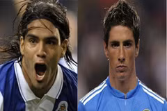Fernando Torres (phải) và Falcao. (Nguồn: Internet)