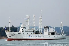 Tàu quan trắc khí tượng của Hàn Quốc. (Nguồn: Yonhap)