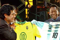 Maradona và Pele chưa bao giờ đồng quan điểm. (Nguồn: Internet)