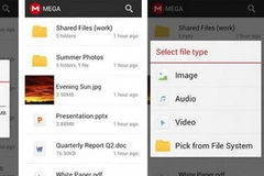 Dịch vụ lưu trữ Mega của Dotcom cập bến Android
