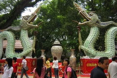 Đôi Rồng gốm thời Lý. (Ảnh: thanhhoafc.vn)