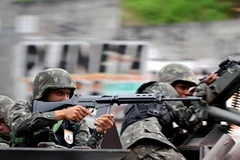 Cảnh sát Brazil trấn áp các bắng nhóm ma túy. (Nguồn: Getty images)