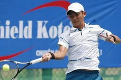 Tay vợt Đỗ Minh Quân. (Ảnh: Quang Nhựt/TTXVN)