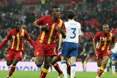 Ghana vui mừng khi cầm hòa được tuyển Anh. (Nguồn: Internet)