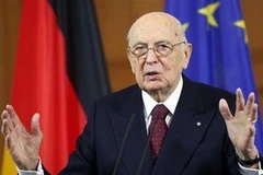 Tổng thống Italy Giorgio Napolitano. (Nguồn: Reuters)
