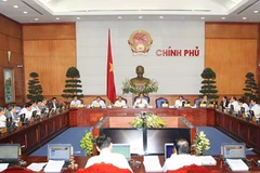 Phiên họp góp ý Dự thảo báo cáo của Chính phủ về kết quả lấy ý kiến Dự thảo sửa đổi Hiến pháp 1992. (Ảnh: Đức Tám/TTXVN)
