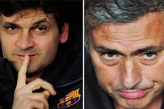 Mourinho và Vilanova vốn đã rất nhiều ân oán. (Nguồn: Internet)