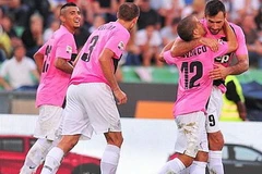 Các cầu thủ Juventus ăn mừng chiến thắng. (Nguồn: Getty)