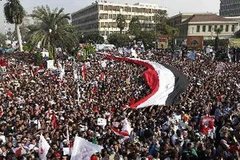 Biểu tình ủng hộ Tổng thống Morsi tại Cairo. (Nguồn: AFP/TTXVN)