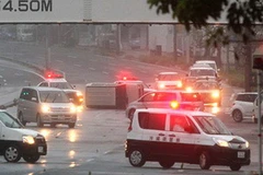 Bão Jelawat khiến giao thông hỗn loạn. (Nguồn: AFP) 