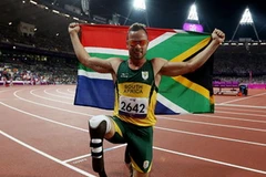 Ngôi sao điền kinh khuyết tật Nam Phi Oscar Pistorius. (Nguồn: guardian.co.uk)