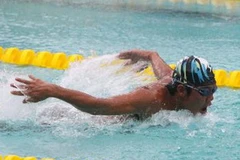 Vận động viên Võ Thanh Tùng. (Ảnh: Ngọc Trường/TTXVN)