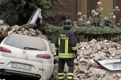 Hậu quả nặng nề của trận động đất để lại. (Nguồn: Reuters)