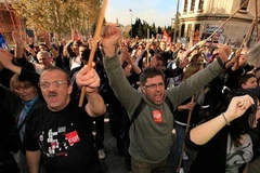 Cuộc tổng bãi công của những người lao động tại Pháp. (Nguồn: Getty images)