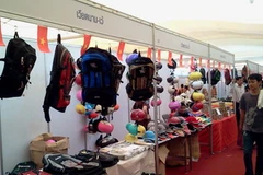 Một gian hàng của Việt nam tại hội chợ. (Ảnh: Ngọc Tiến/Vietnam+)