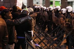 Biểu tình phản đối kết quả cuộc bầu cử. (Nguồn: Reuters)