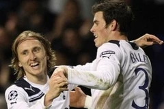 Bộ đội Luka Modric (trái) và Gareth Bale. (Nguồn: AP)