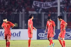 Tuyển U23 cần thay đổi mạnh mẽ để không phải tiếp tục chứng kiến những cảnh tượng như thế này. (Ảnh: Quốc Khánh/TTXVN)