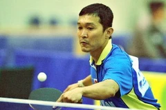 Tay vợt Đoàn Kiến Quốc. (Ảnh: Quốc Khánh/TTXVN)