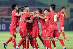 Các cầu thủ U23 Việt Nam sẽ gặp rất nhiều khó khăn trước đội chủ nhà. (Nguồn: Quốc Khánh/TTXVN)