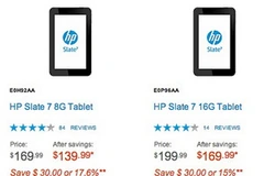 Mẫu máy tính bảng Slate 7. (Nguồn: HP)
