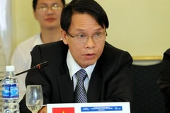 Phó Tổng Giám đốc Thông tấn xã Việt Nam Nguyễn Đức Lợi phát biểu tại Hội nghị. (Ảnh: Việt Trang/TTXVN)