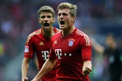 Toni Kroos ăn mừng bàn thắng. (Nguồn: Getty)